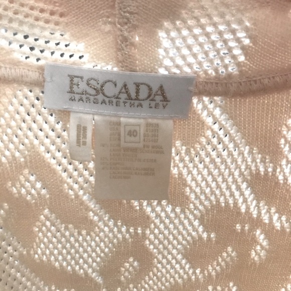 Vintage Designer Escada Margaretha Ley knit jacket Size 40 US 10 - Picture 4 of 5